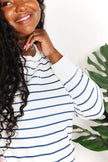 Double Take Striped Long Sleeve Round Neck Shirt  Style Ratio