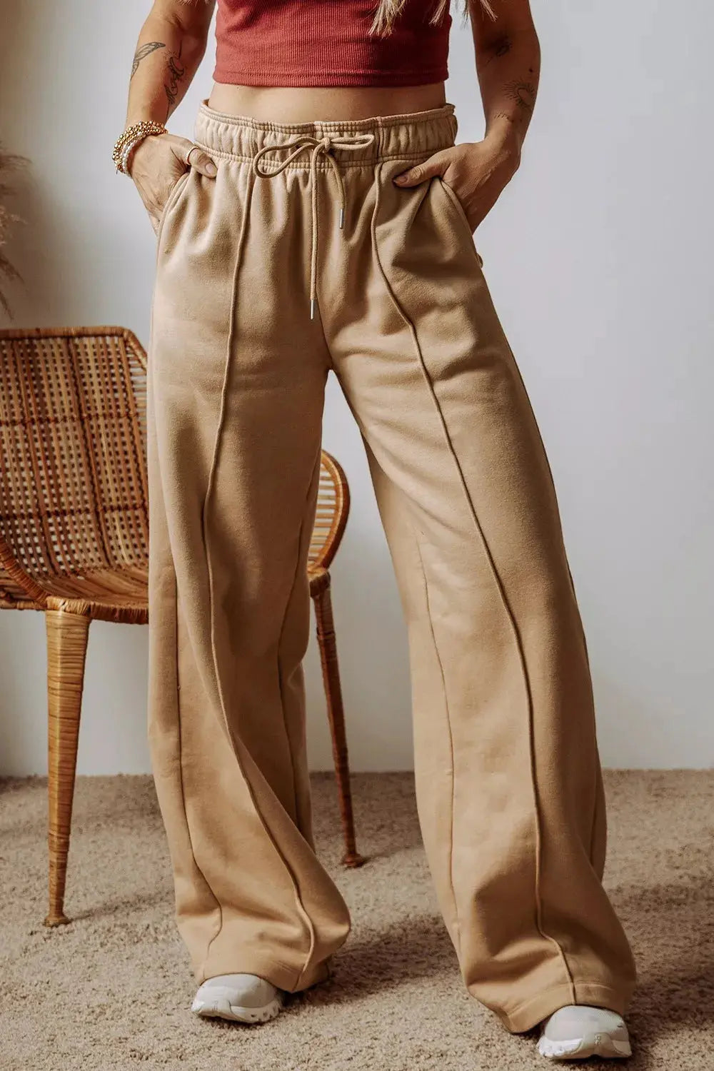 Wide Leg Drawstring Pants  Style Ratio