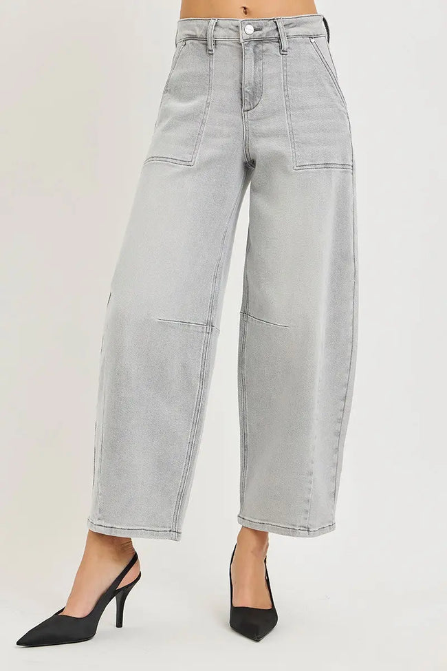 RISEN Slouchy Cropped Barrel Jeans  Style Ratio