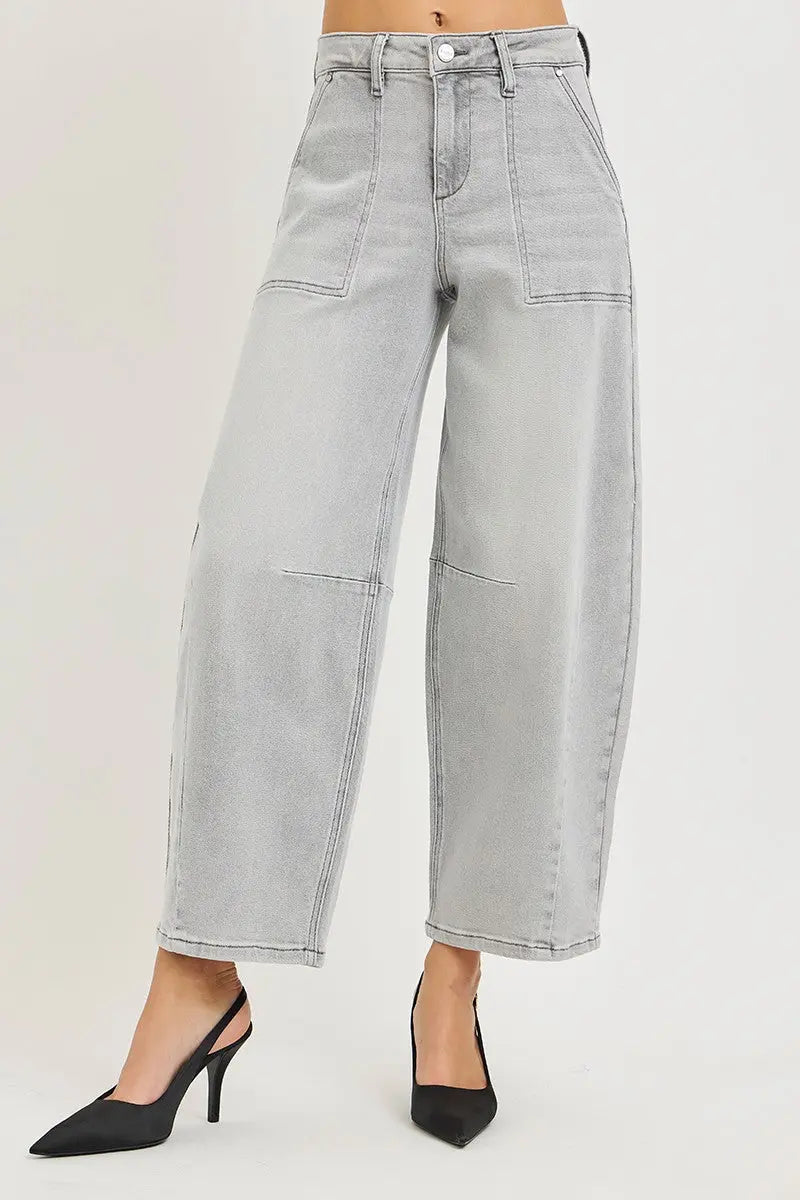 RISEN Slouchy Cropped Barrel Jeans  Style Ratio