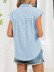 Gingham Button Down Short Sleeve Shirt  Style Ratio