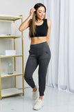 Leggings Depot Wide Waistband Cropped Joggers  Style Ratio