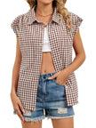 Gingham Button Down Short Sleeve Shirt  Style Ratio