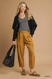 Umgee Open Front Cardigan with Front Pockets  Style Ratio