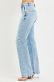 RISEN Tummy Control High Rise Straight Pin Tuck Jeans  Style Ratio