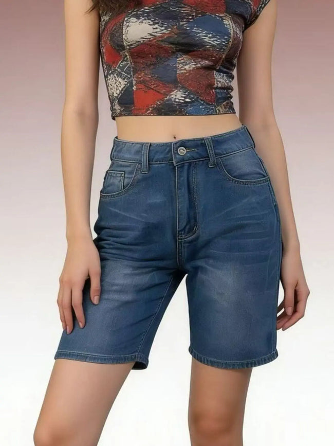 High Waist Denim Shorts  Style Ratio