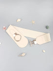 PU Elastic Wide Belt with Alloy Buckle  Style Ratio