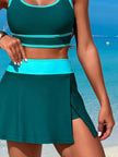 Scoop Neck Top and Skort Swim Set  Style Ratio