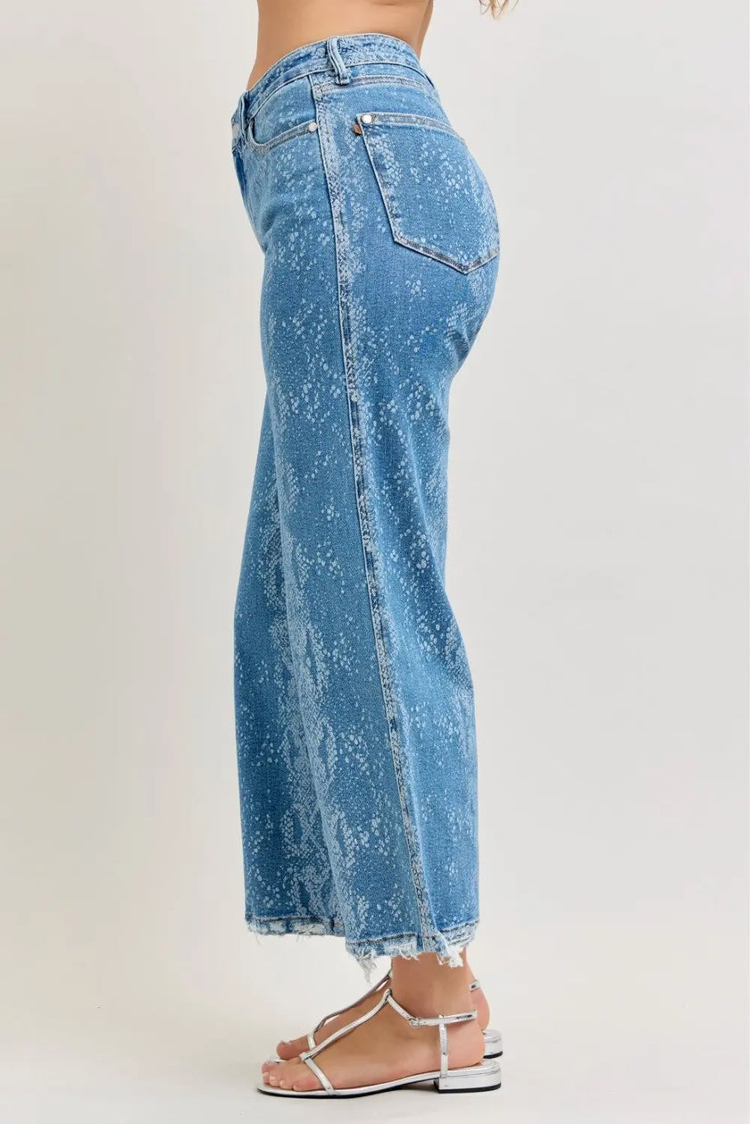 Judy Blue High Rise Ankle Wide Leg Jeans - Style Ratio