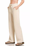 Zenana Scuba Drawstring Wide Leg Pants  Style Ratio
