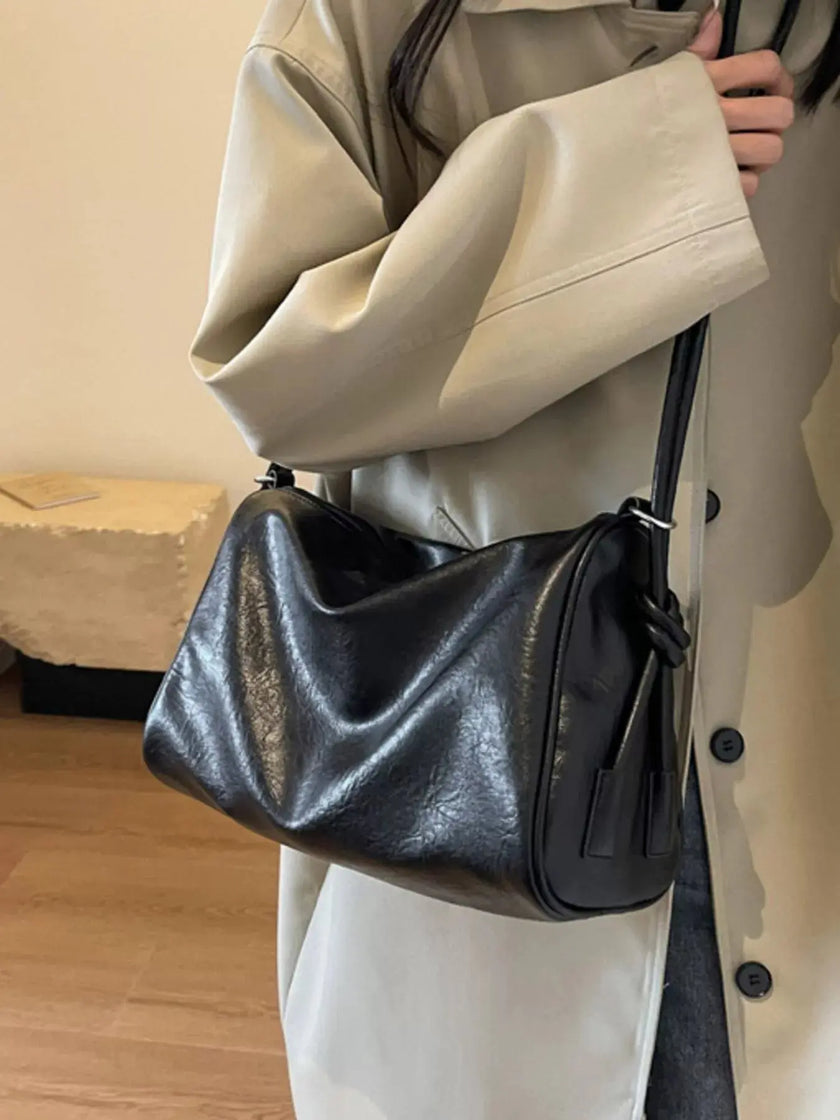 Vintage Style Leather Crossbody Bag  Style Ratio