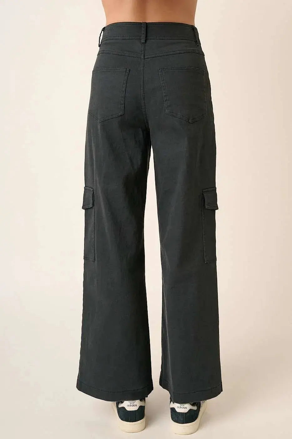 Mittoshop High Waist Pants with Cargo Pockets  Style Ratio