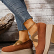 Crisscross Wedge Slip-Ons  Style Ratio