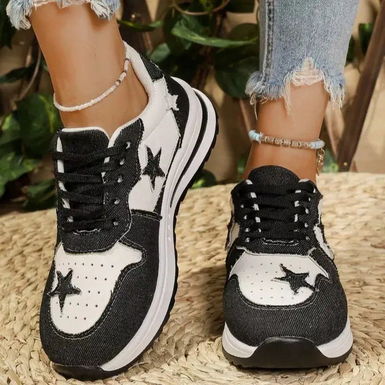 Star Lace Up Sneakers  Style Ratio
