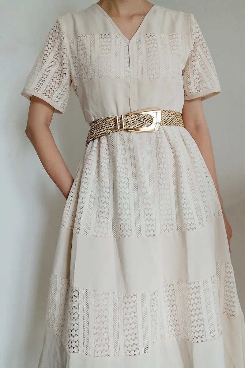 Irregular Buckle Braid Belt  Style Ratio