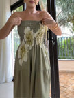 Floral Print Smocked Tube Maxi Dress  Style Ratio
