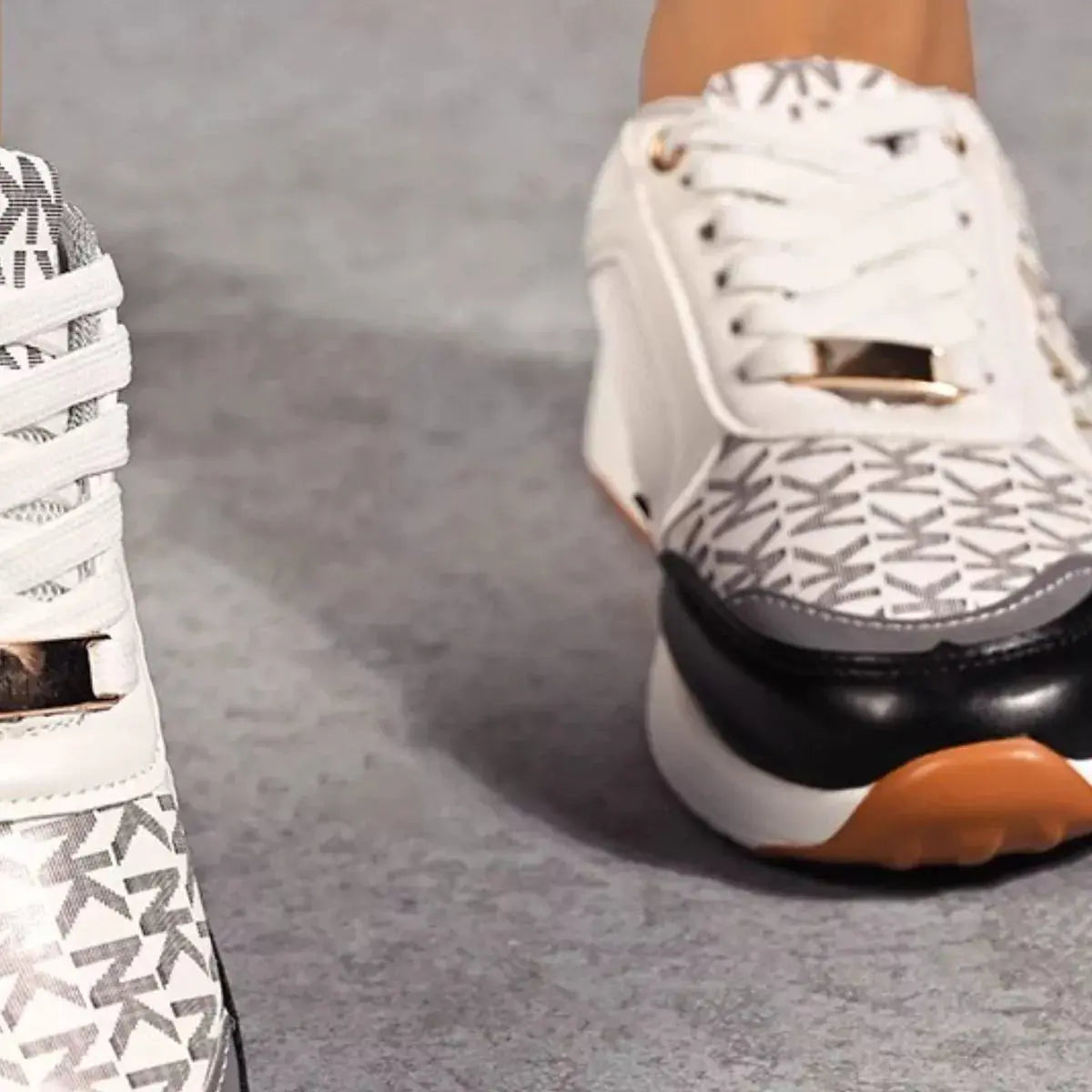 Lace Up Round Toe Sneakers  Style Ratio