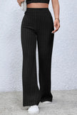 Basic Bae Full Size Ribbed High Waist Flare Pants  Style Ratio