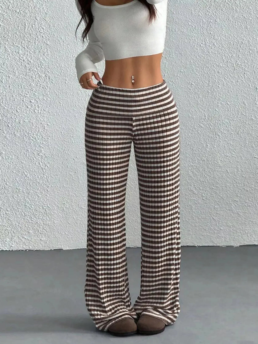 Striped Wide Leg Pants  Style Ratio