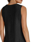 Eyelet V-Neck Tank  Style Ratio