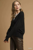 Umgee Button-Front V-Neck Knit Cardigan  Style Ratio