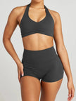 Halter Neck Cami and Shorts Active Set  Style Ratio
