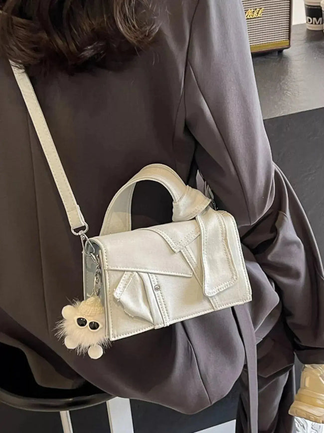 Denim Patchwork Crossbody Bag  Style Ratio