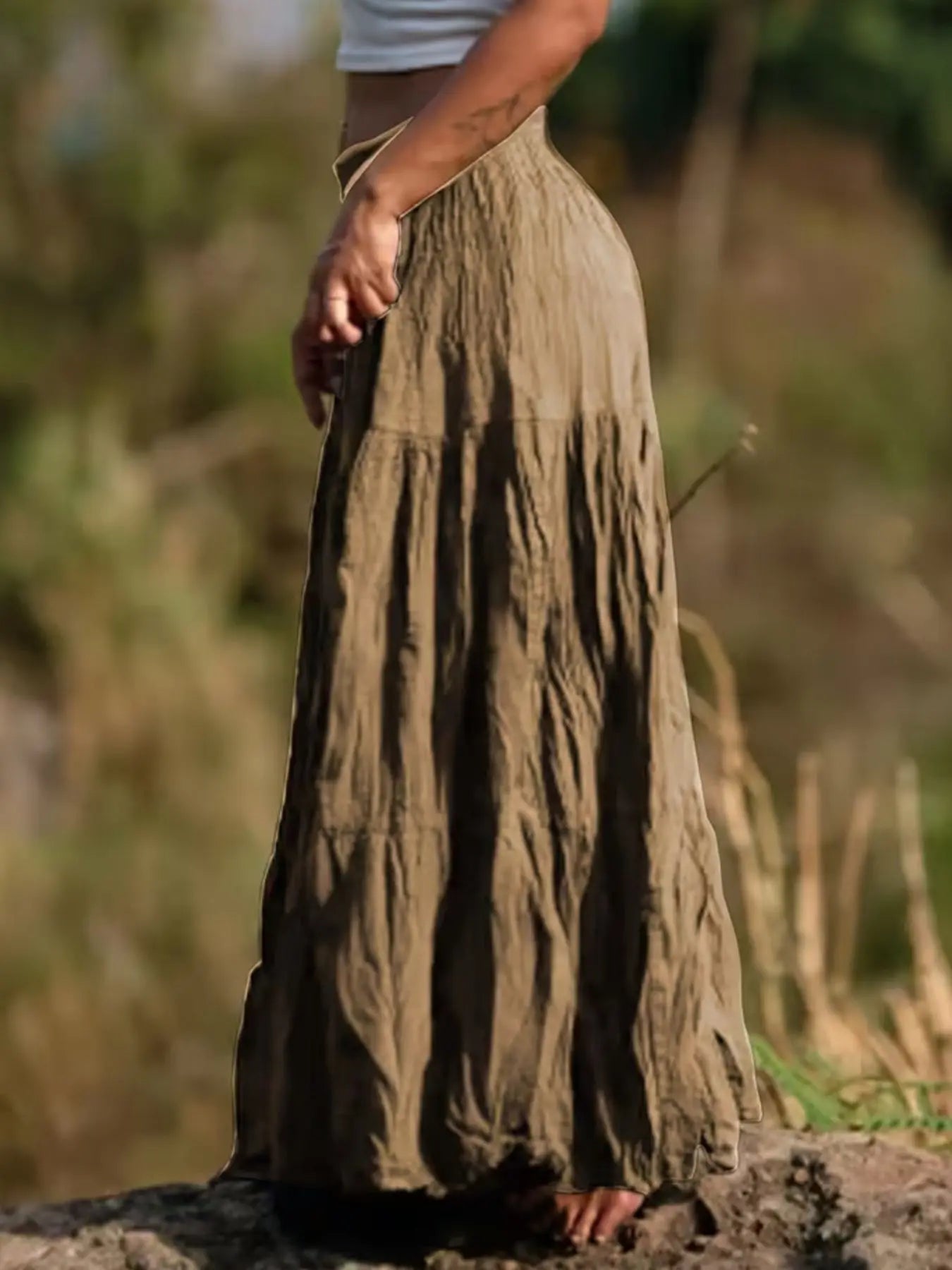 Tiered Maxi Skirt  Style Ratio