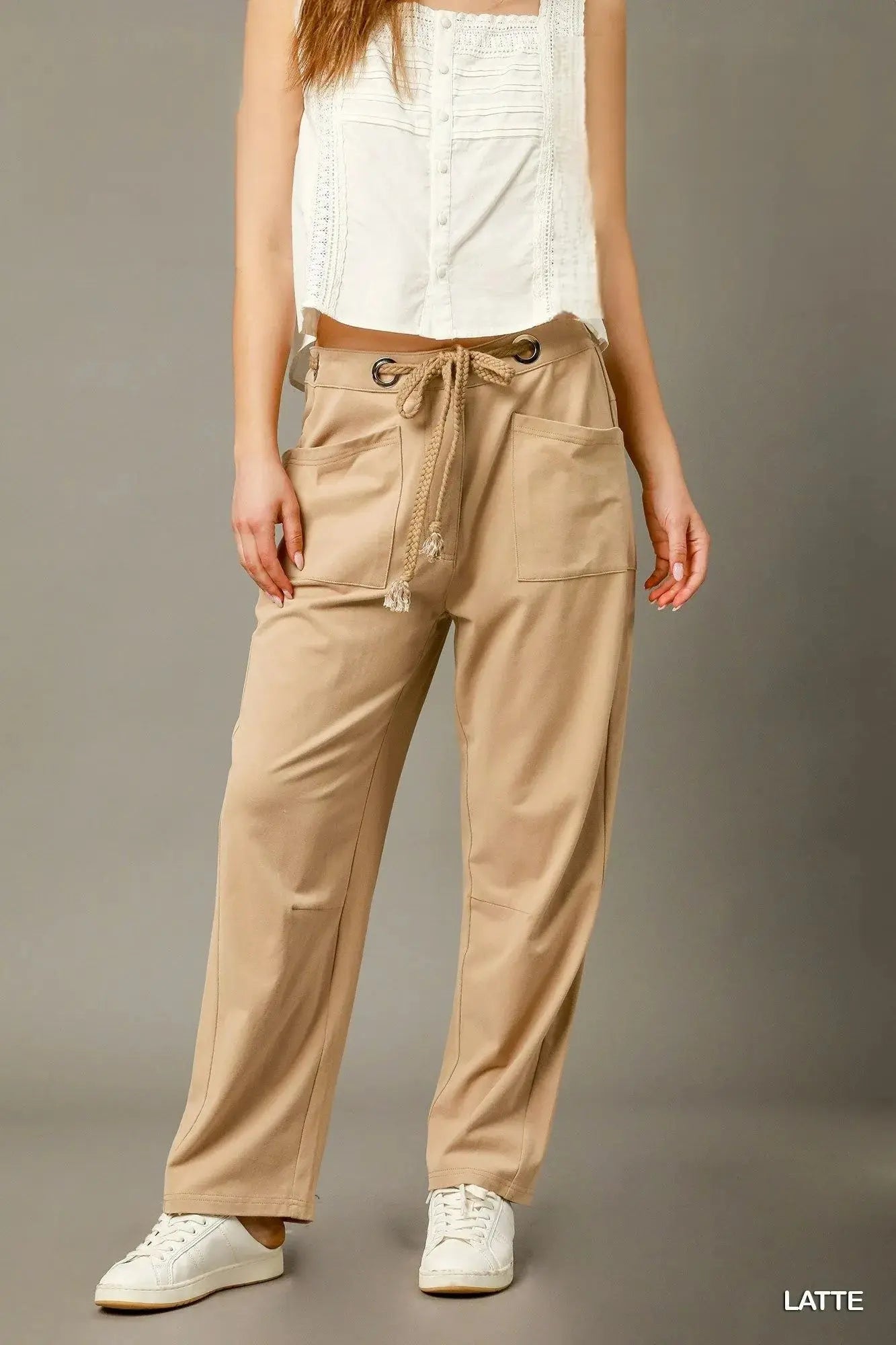 Umgee Cargo-Inspired Drawstring Pants  Style Ratio