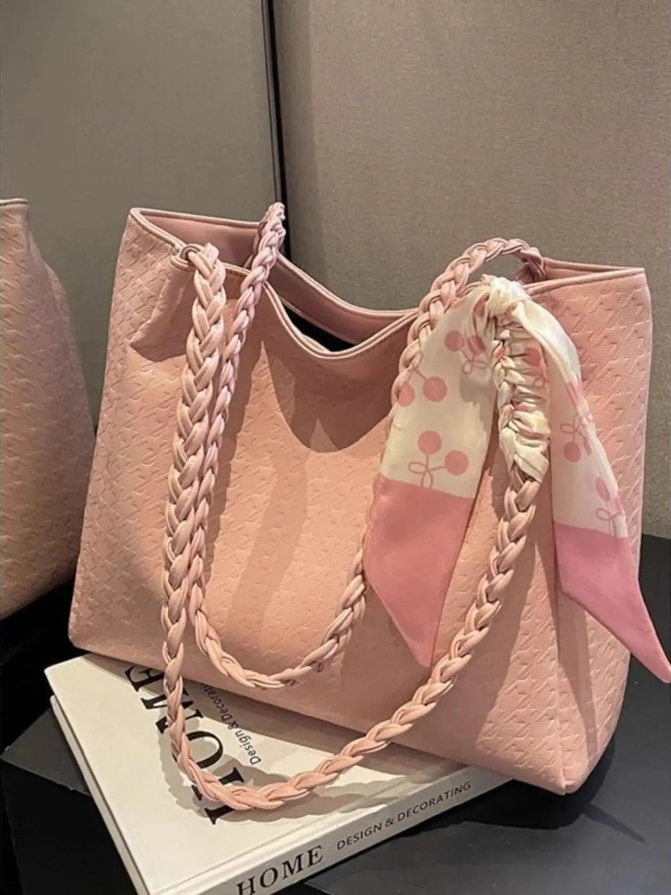 Braided Handle Tote Bag  Style Ratio