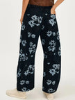 Printed Wide Leg Jeans  Style Ratio