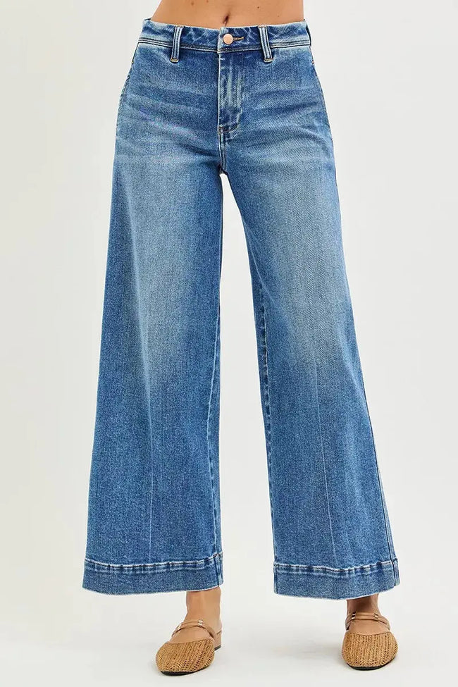RISEN Slouchy Ankle Wide Jeans  Style Ratio
