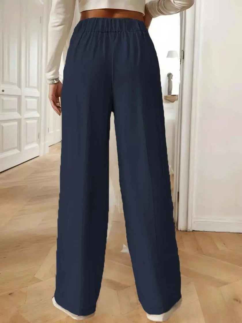 Full Size High Waisted Wide Leg Pants  Style Ratio