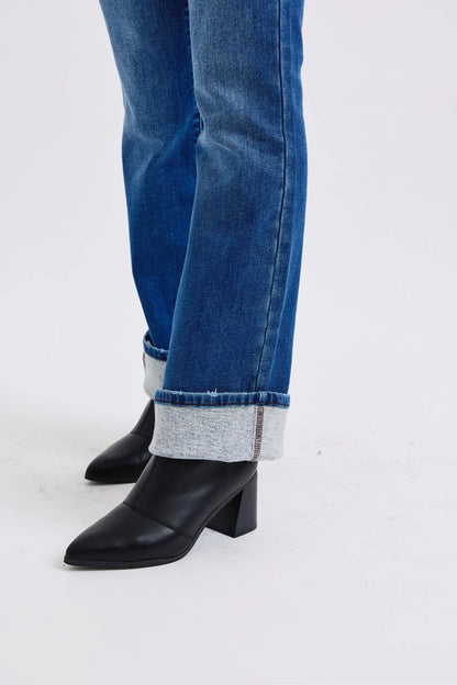 Judy Blue Bootcut Jeans with Thermal Lining Trendsi