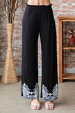 Heimish Damask Pattern Casual Pants  Style Ratio