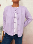 Button Up Long Sleeve Cardigan  Style Ratio