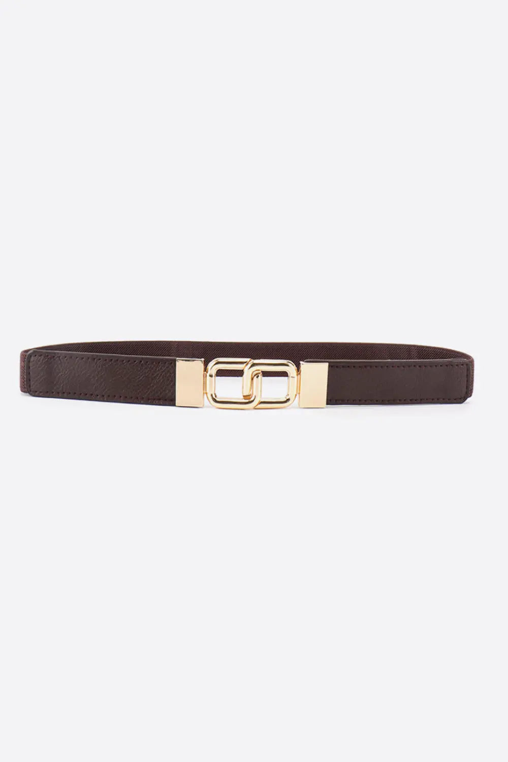Geometric Double Buckle Elastic Belt  Style Ratio