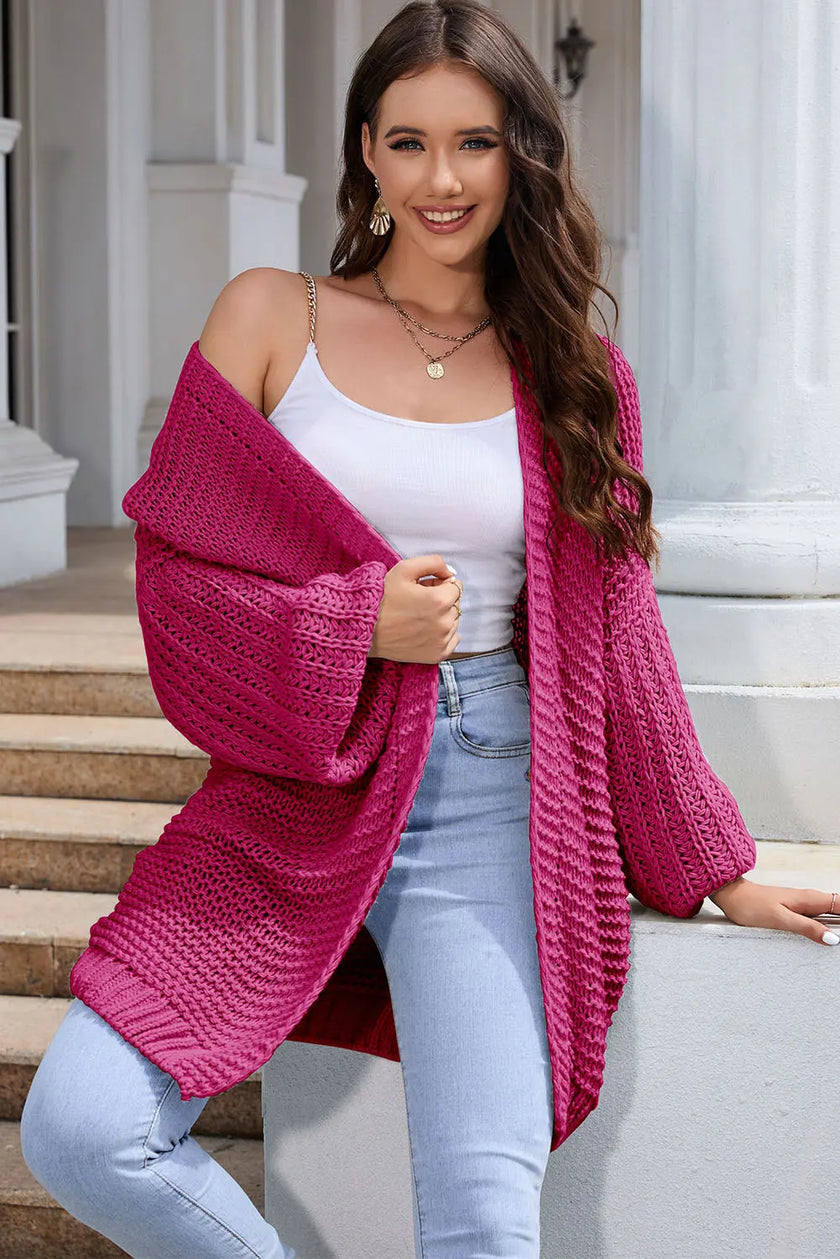 Open Front Longline Cardigan  Style Ratio