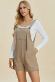 Double Take Full Size Texture Sleeveless Romper  Style Ratio