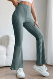 Basic Bae Full Size Ribbed High Waist Flare Pants  Style Ratio