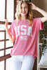 Heimish USA Graphic Short Sleeve Ribbed Shirt  Style Ratio