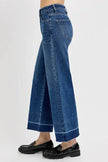 RISEN Tummy Control High Rise Crop Wide Hem Jeans  Style Ratio