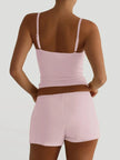 V-Neck Cami and Shorts Loungewear  Style Ratio