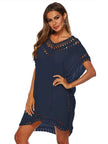 Bohemian Crochet Trim Beach Cover Up  Style Ratio