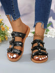 Studded Open Toe Sandals  Style Ratio