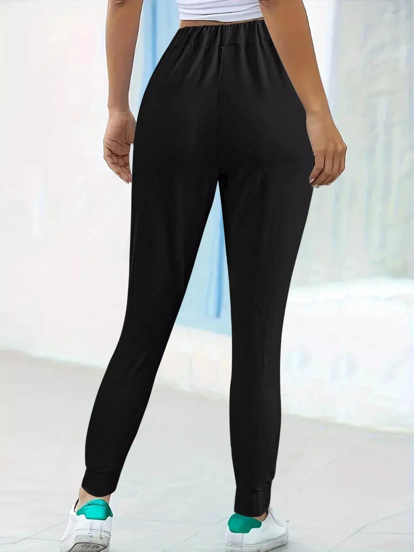 Comfortable Elastic Waist Casual Pants  Style Ratio