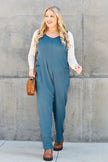 Double Take Full Size Sleeveless Straight Jumpsuit  Style Ratio