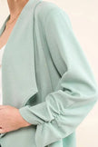 And The Why Stretch Non-Wrinkled Basic Open-Front Blazer  Style Ratio