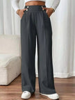 Full Size High Waisted Wide Leg Pants  Style Ratio