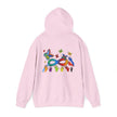 Neurospicy: Colorful Hands w/Words & Butterflies Design Hoodie  Style Ratio
